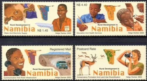 Namibia - 2003 Rural Development Set MNH SACC 424-427
