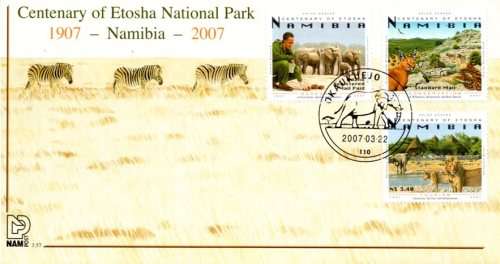 Namibia - 2007 Centenary of Etosha FDC 3.57