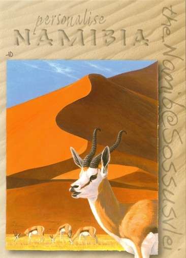 Namibia - 2015 Sossusvlei Springbok Postcard Mint