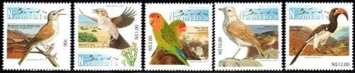 Namibia - 2013 Definitive Birds Additional Values Set MNH SACC 773-777