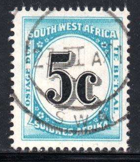 SWA - 1961 Postage Due 5c Used SACC 59