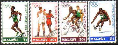 Malawi - 1984 Olympic Games FDC SG 707-710