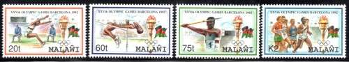 Malawi - 1992 Olympic Games Set MNH SG 896-899