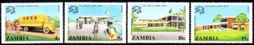 Zambia - 1974 Centenary of UPU Set MNH SG 218-221