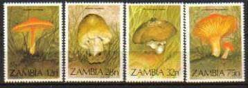 Zambia - 1984 Fungi Set MNH SG 420-423