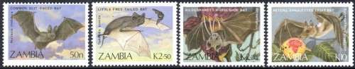 Zambia - 1989 Bats Set MNH SG 571-574