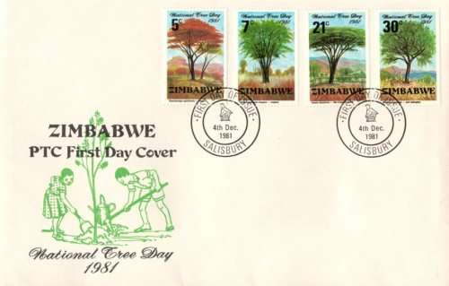Zimbabwe - 1981 Tree Day FDC
