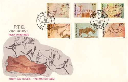 Zimbabwe - 1982 Rock Paintings FDC