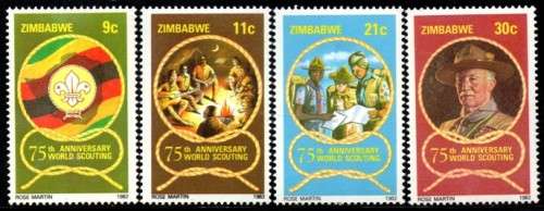 Zimbabwe - 1982 75th Anniversary of Boy Scouts Set MNH SG 616-619