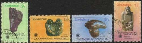 Zimbabwe - 1983 Commonwealth Day (Sculptures) Set Used SG 622-625