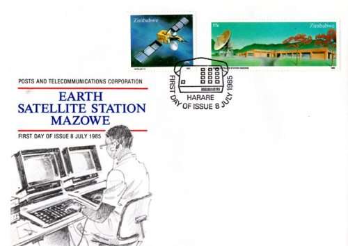 Zimbabwe - 1985 Earth Satellite Station FDC