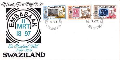 Swaziland - 1979 Sir Rowland Hill FDC SG 323-325