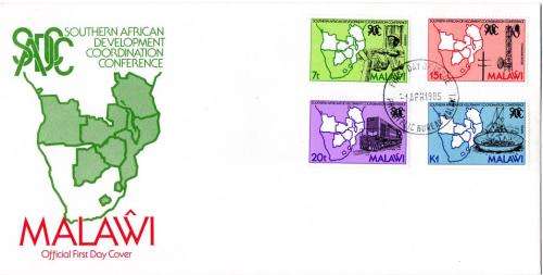 Malawi - 1985 5th Anniversary of SADCC FDC SG 724-727