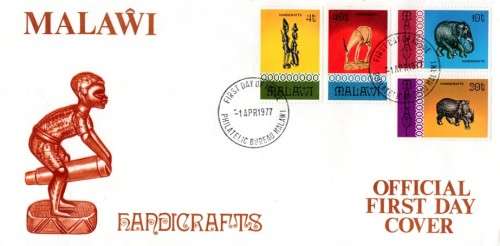 Malawi - 1977 Handicrafts FDC SG 542-545
