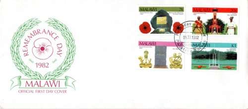 Malawi - 1982 Remembrance Day FDC SG 662-665