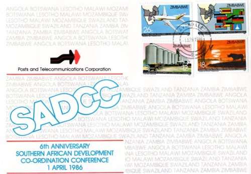 Zimbabwe - 1986 6th Anniv of SADCC FDC
