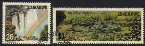 Zimbabwe - 1986 8th Non-Aligned Summit Conference Set Used SG 698-699