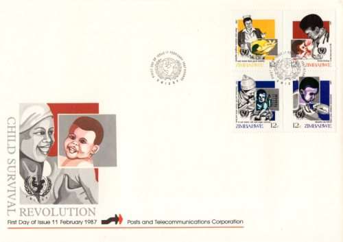 Zimbabwe - 1987 Child Survival Campaign FDC