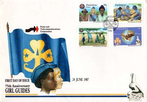 Zimbabwe - 1987 75th Anniv of Girl Guides of Zimbabwe FDC