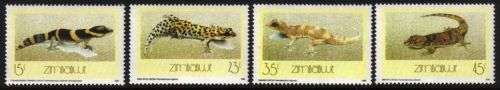 Zimbabwe - 1989 Geckos Set MNH SG 748-749