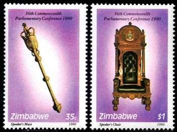 Zimbabwe - 1990 Commonwealth Parliamentary Conference Set MNH SG 798-799