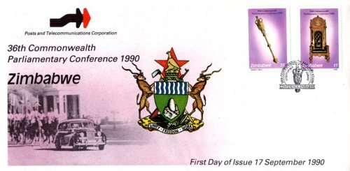 Zimbabwe - 1990 Commonwealth Parliamentary Conference FDC SG 798-799