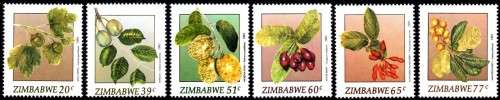 Zimbabwe - 1991 Wild Fruits Set MNH SG 810-815