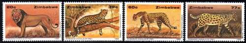 Zimbabwe - 1992 Big Cats Set MNH SG 822-825