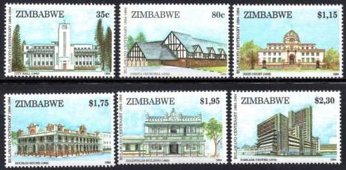 Zimbabwe - 1994 Centenary of Bulawayo Set MNH SG 870-875