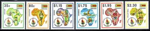 Zimbabwe - 1995 All-Africa Games Set MNH SG 908-913