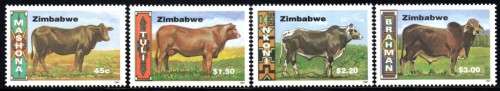 Zimbabwe - 1997 Cattle Breeds Set MNH SG 938-941