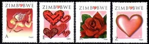 Zimbabwe - 2008 Valentines Day Set MNH SG 1250-1253