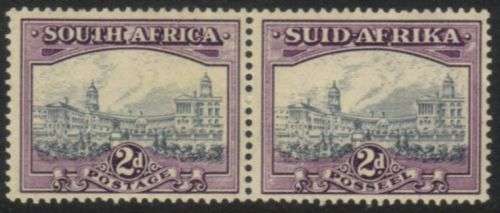 South Africa - 1933-1948 Hyphenated Pictorials 2d Mint Pair SACC 58a