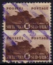 South Africa - 1942 Small War Effort 1s Unit East London Parcel Cancel SACC 102