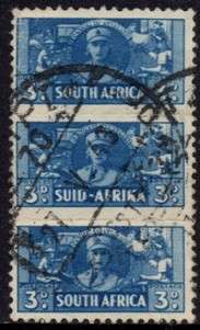 South Africa - 1942 Small War Effort 3d Unit Used SACC 100