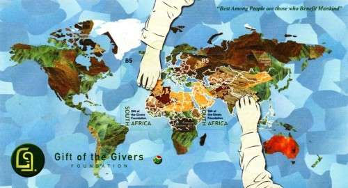 South Africa - 2013 Gift of the Givers MS MNH SACC 2234