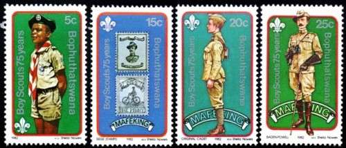 Bophuthatswana - 1982 75th Anniversary of Boy Scouts Set MNH SACC 84-87