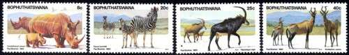 Bophuthatswana - 1983 Pilanesberg Nature Reserve Set MNH SACC 100-103