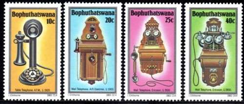 Bophuthatswana - 1983 History of the Telephone (3rd Series) Set MNH SACC 108-111
