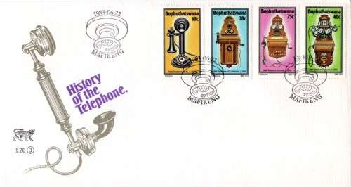 Bophuthatswana - 1983 History of the Telephone (3rd series) FDC 1.26