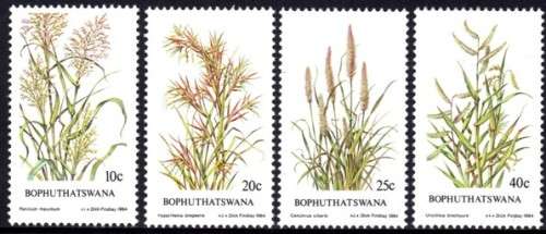 Bophuthatswana - 1984 Indigenous Grasses (2nd series) Set MNH SACC 116-119