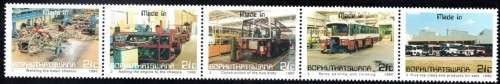 Bophuthatswana - 1990 Local Industries 21c Bus Factory Set MNH SACC 243-247