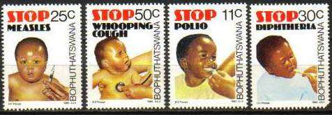 Bophuthatswana - 1985 Health Care Set MNH SACC 133-136
