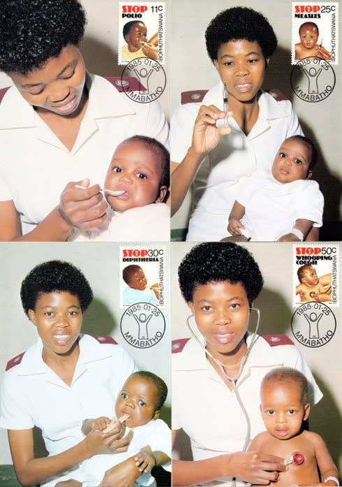 Bophuthatswana - 1985 Health Care Maxi Card Set