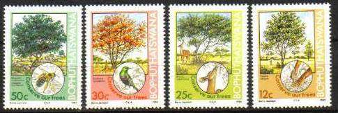 Bophuthatswana - 1985 Tree Conservation Set MNH SACC 144-147