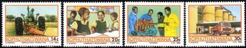 Bophuthatswana - 1986 Temisano Project Set MNH SACC 173-176