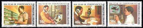 Bophuthatswana - 1987 10th Anniversary of Independence Set MNH SACC 194-197