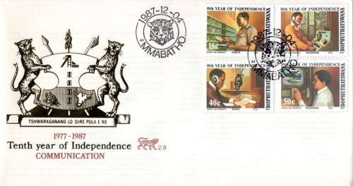 Bophuthatswana - 1987 10th Anniversary of Independence FDC 2.9