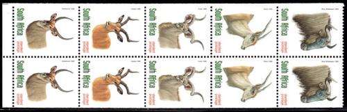 South Africa - 1998 Redrawn 6th Definitive SPR Antelopes Booklet Pane (Questa) MNH