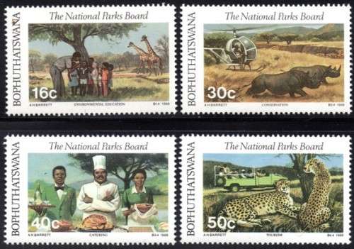 Bophuthatswana - 1988 National Parks Board Set MNH SACC 202-205